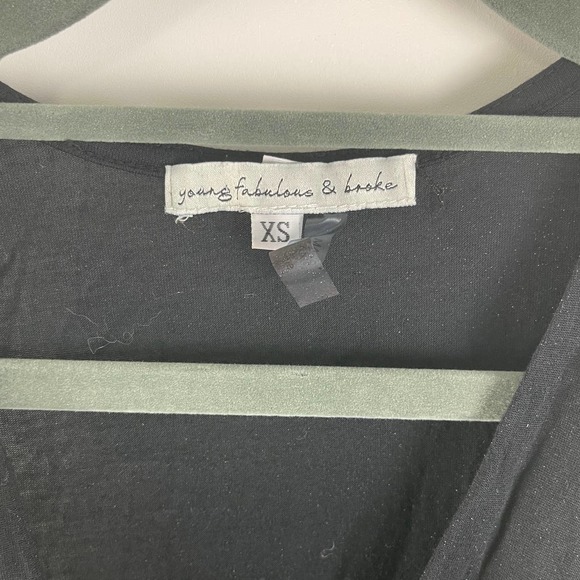 YOUNG FABULOUS & BROKE Cadler Ruched Dress Black - Picture 7 of 9